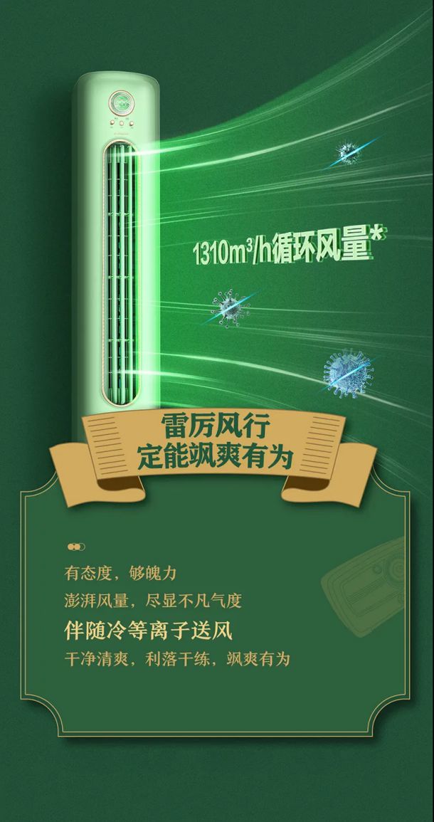 力摩登空调引领年轻人复古潮流z6尊龙网站打破单一设计格(图3)